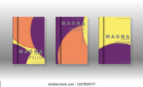Abstract low circle shape background for corporate business annual report book cover brochure flyer poster. Eps10 vector template