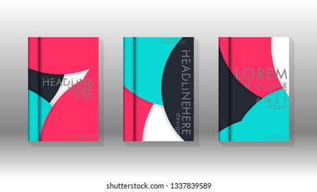 Abstract low circle shape background for corporate business annual report book cover brochure flyer poster. Eps10 vector template