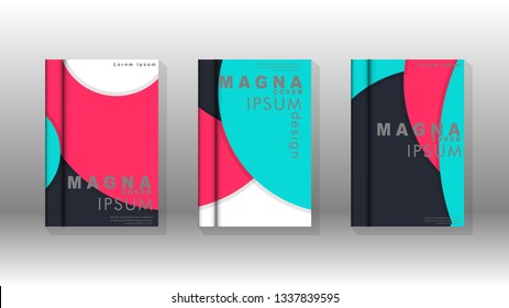 Abstract low circle shape background for corporate business annual report book cover brochure flyer poster. Eps10 vector template