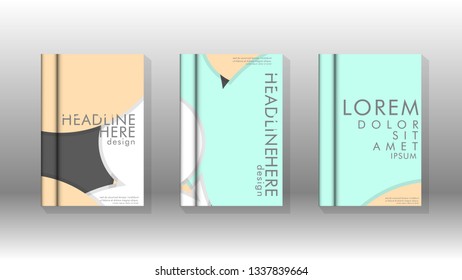Abstract low circle shape background for corporate business annual report book cover brochure flyer poster. Eps10 vector template