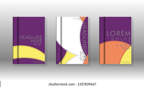 Abstract low circle shape background for corporate business annual report book cover brochure flyer poster. Eps10 vector template