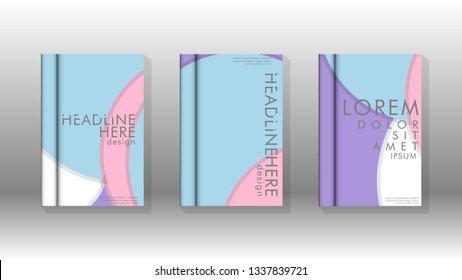 Abstract low circle shape background for corporate business annual report book cover brochure flyer poster. Eps10 vector template