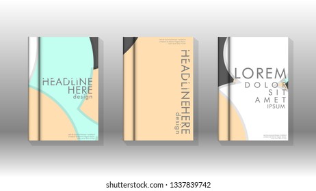 Abstract low circle shape background for corporate business annual report book cover brochure flyer poster. Eps10 vector template