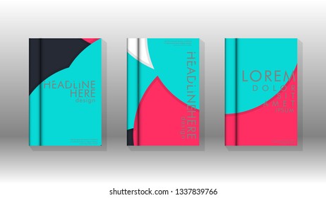 Abstract low circle shape background for corporate business annual report book cover brochure flyer poster. Eps10 vector template