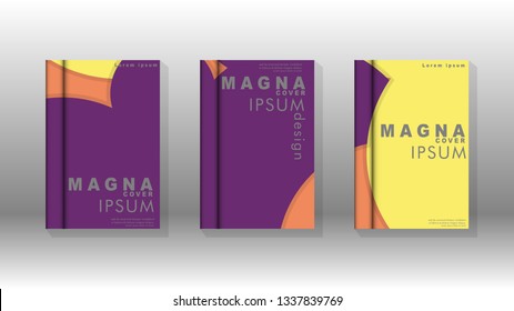 Abstract low circle shape background for corporate business annual report book cover brochure flyer poster. Eps10 vector template