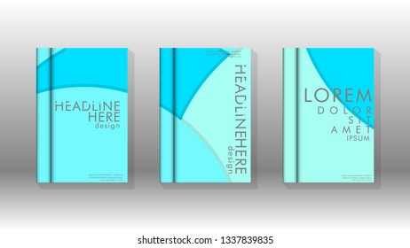 Abstract low circle shape background for corporate business annual report book cover brochure flyer poster. Eps10 vector template