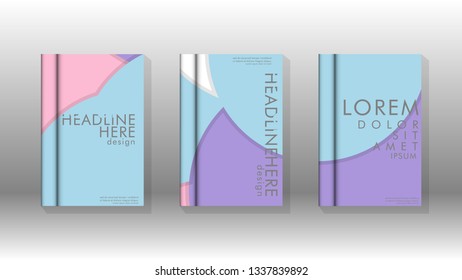 Abstract low circle shape background for corporate business annual report book cover brochure flyer poster. Eps10 vector template