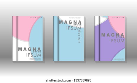 Abstract low circle shape background for corporate business annual report book cover brochure flyer poster. Eps10 vector template