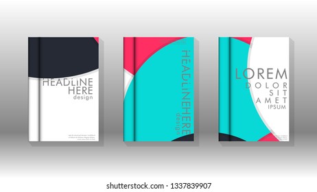 Abstract low circle shape background for corporate business annual report book cover brochure flyer poster. Eps10 vector template