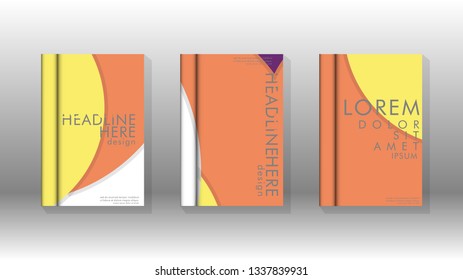 Abstract low circle shape background for corporate business annual report book cover brochure flyer poster. Eps10 vector template