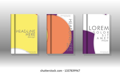 Abstract low circle shape background for corporate business annual report book cover brochure flyer poster. Eps10 vector template