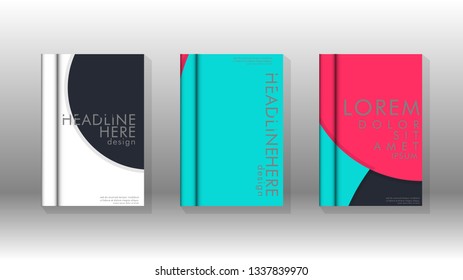Abstract low circle shape background for corporate business annual report book cover brochure flyer poster. Eps10 vector template