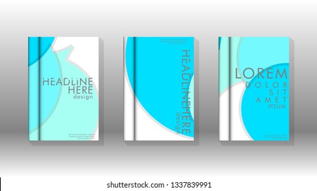 Abstract low circle shape background for corporate business annual report book cover brochure flyer poster. Eps10 vector template