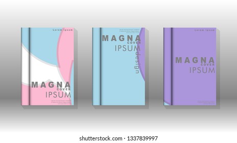 Abstract low circle shape background for corporate business annual report book cover brochure flyer poster. Eps10 vector template