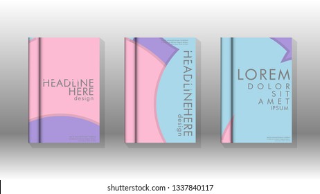 Abstract low circle shape background for corporate business annual report book cover brochure flyer poster. Eps10 vector template