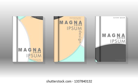 Abstract low circle shape background for corporate business annual report book cover brochure flyer poster. Eps10 vector template