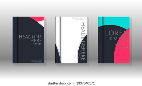 Abstract low circle shape background for corporate business annual report book cover brochure flyer poster. Eps10 vector template