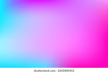 Abstract low light sky blue - pink gradient banner. Pastel rainbow hues . Modern soft blurred effect. Vector illustration eps10. Perfect for modern artwork, backdrop, templates, background.