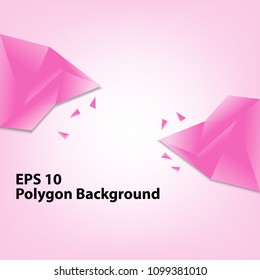 abstract low pink polygon triangle pattern. illustration design