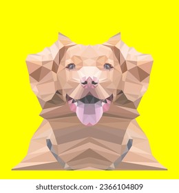 Abstract low poly. Low poly art. Low poly animal. Vector illustration.