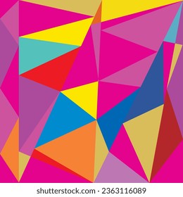 Abstract Low Poly. Low Poly Art. Colorful background.