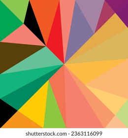 Abstract Low Poly. Low Poly Art. Colorful background.