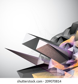 Abstract Low Poly Background