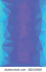 abstract low poly background blue colors vector illustration