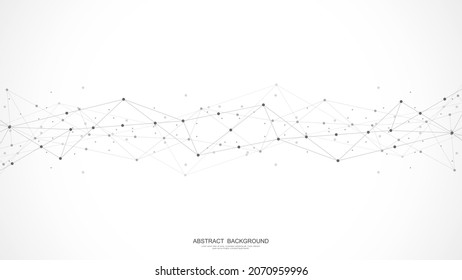 Resumen de fondo de polos bajo con la conexión de puntos y líneas. Concepto de red, conexión a internet y comunicación global