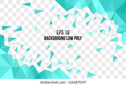 Abstract low poly background diamond polygon, luxury design texture illustration business concept eps 10 transparant colors geometric wallpaper
