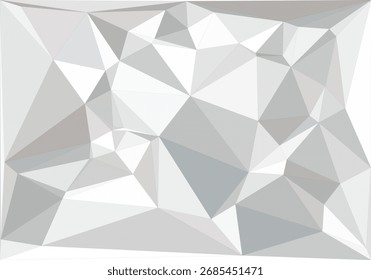 Abstract Low Poly Background with Geometric Shapes in Subtle Tones
