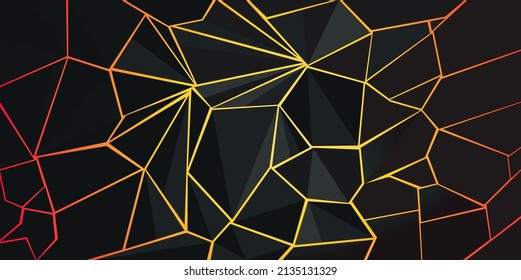 Resumen de fondo de polos bajo con formas geométricas, ilustración vector poligonal.