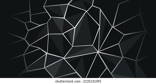 Resumen de fondo de polos bajo con formas geométricas, ilustración vector poligonal.