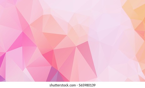 Abstract low poly background, geometry triangle, mosaic pastel color background