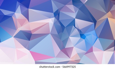 Abstract low poly background, geometry triangle, mosaic pastel color background