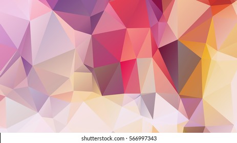 Abstract low poly background, geometry triangle, mosaic pastel color background