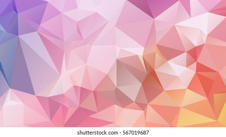 Abstract low poly background, geometry triangle, mosaic pastel color background