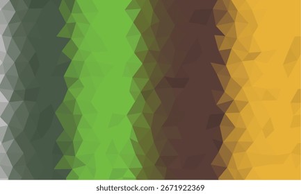 Abstractas bajo fondo de polietileno verde, marrón y oro gradiente textura