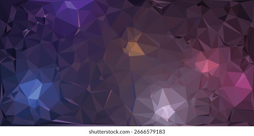 Abstractas bajo fondo de polietileno con efectos de luz degradada azul y rosa polígono geométrico