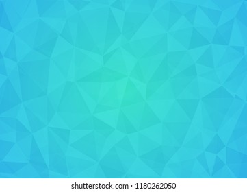 Abstract low poly background of triangles in light blue, black colors. vector. eps10