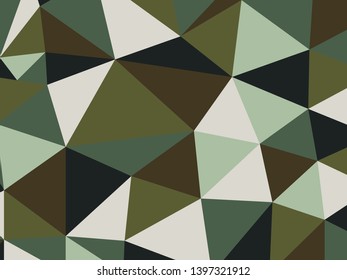 Abstract low poly background of triangles in various colors
