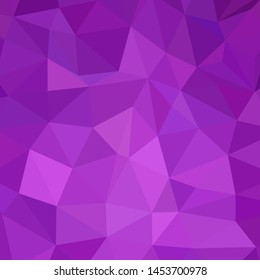 Abstract low poly background of triangles in purple colors