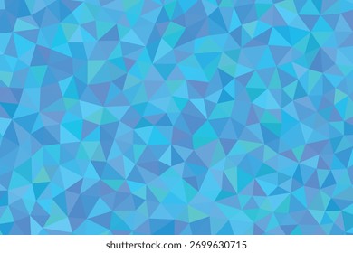 Abstrato baixo fundo poli com variadas tonalidades de triângulos azuis