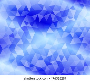 abstract low poly blue background. vector illustration. for idea your banner, presentation
