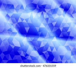 abstract low poly blue background. vector illustration. for idea your banner, presentation
