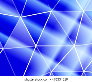 abstract low poly blue background. vector illustration. for idea your banner, presentation