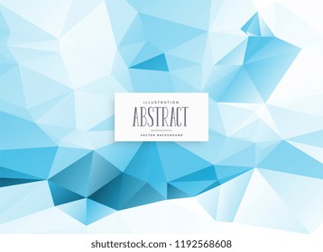 abstract low poly blue geometric background