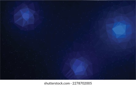 Abstrakte Low-Poly-Farben mit Dots-Hintergrund
