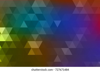 Abstract low poly colorful triangles
