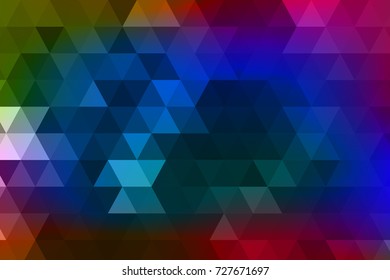 Abstract low poly colorful triangles